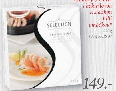 Krouzky krevetove selection
