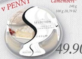 Syr camembert francouzsky selection