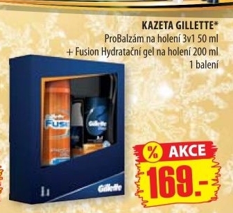 Kazeta darkova panska proglide fusion gillette