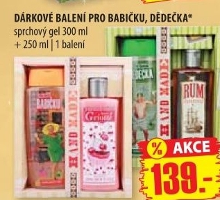 Kazeta darkova pro babicku bohemia cosmetics