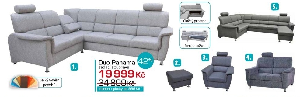 Duo Panama, sedací souprava