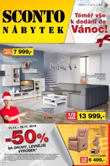 akční leták Sconto nábytek 11.11.2015-24.11.2015