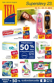 akční leták Teta drogerie 12.11.2015-21.11.2015