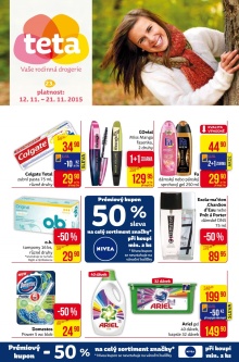 akční leták Teta drogerie 12.11.2015-21.11.2015