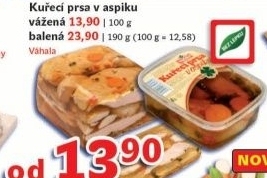 Prsa kureci v aspiku vahala