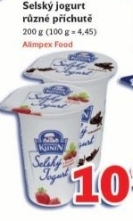 Jogurt selsky ochuceny kunin
