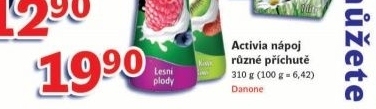 Napoj jogurtovy activia danone