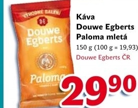 Kava mleta paloma douwe egberts