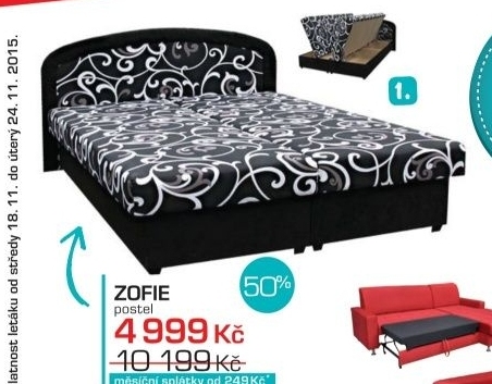 Zofie, postel