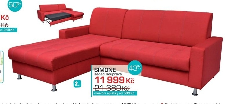 Simone, sedačka