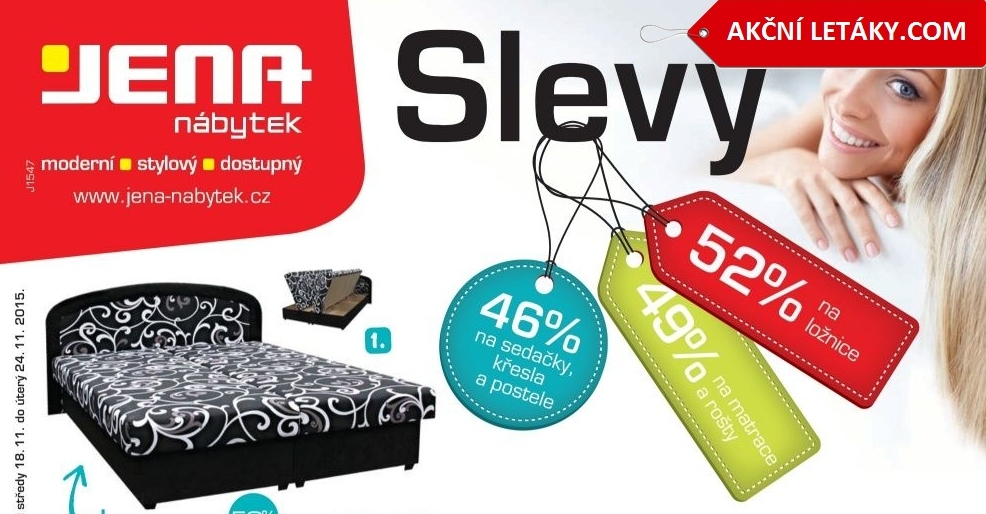 Další vlna slev v Jena nábytku