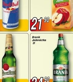 Napoj energeticky red bull