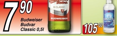 Pivo svetle vycepni b classic budweiser budvar