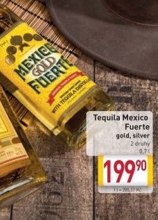 Tequila zlata mexico fuerte