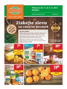 akční leták Globus 26.11.2015-2.12.2015