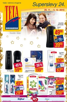 akční leták Teta drogerie 26.11.2015-5.12.2015