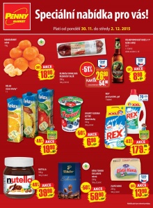 akční leták Penny Market 30.11.2015-2.12.2015