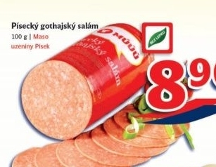 Salam gothaj maso uzeniny pisek