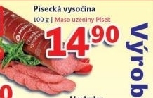Salam vysocina pisecka maso uzeniny pisek
