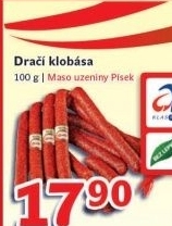 Klobasa draci maso uzeniny pisek