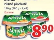 Jogurt ochuceny activia danone