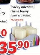 Svicka valec barevny adventni