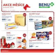 akční leták BENU Lékárna 1.12.2015-31.12.2015