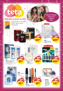 akční leták Teta drogerie 3.12.2015-24.12.2015