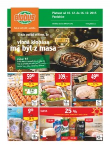akční leták Globus 10.12.2015-16.12.2015