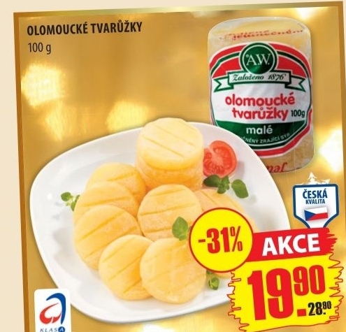 Syr tvaruzky olomoucke a w