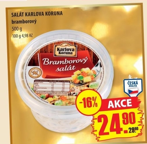 Salat bramborovy karlova koruna