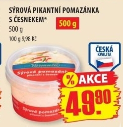 Pomazanka syrova pikantni varmuza