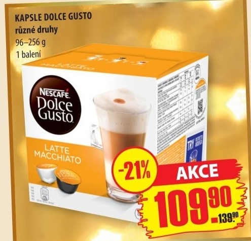 Kapsle dolce gusto nescafe