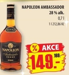 Brandy napoleon ambassador stock
