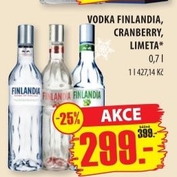 Vodka ochucena finlandia