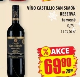 Vino cervene castillo san simon reserva garcia carrion