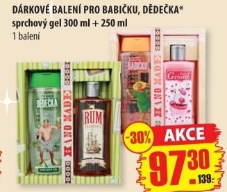 Kazeta darkova pro babicku bohemia cosmetics
