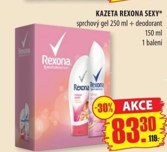 Kazeta darkova sexy rexona