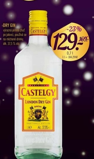 Gin dry castelgy