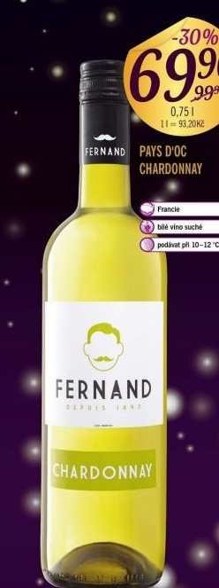 Vino chardonnay pays d oc fernand