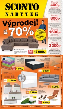 akční leták Sconto nábytek 28.12.2015-19.1.2016
