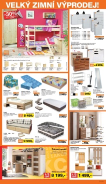 akční leták Sconto nábytek 28.12.2015-19.1.2016