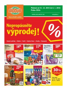 akční leták Globus 31.12.2015-6.1.2016