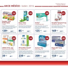 akční leták BENU Lékárna 1.1.2016-31.1.2016