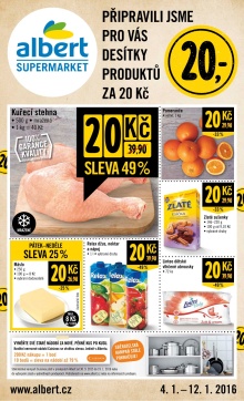 akční leták Albert 4.1.2016-12.1.2016