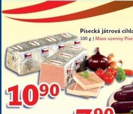 Pastika jatrova pisecka maso uzeniny pisek