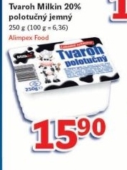 Tvaroh polotucny jemny milkin