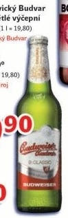 Pivo svetle vycepni b classic budweiser budvar