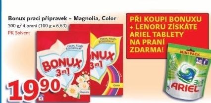 Praci prasek bonux