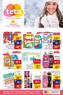akční leták Teta drogerie 8.1.2016-16.1.2016